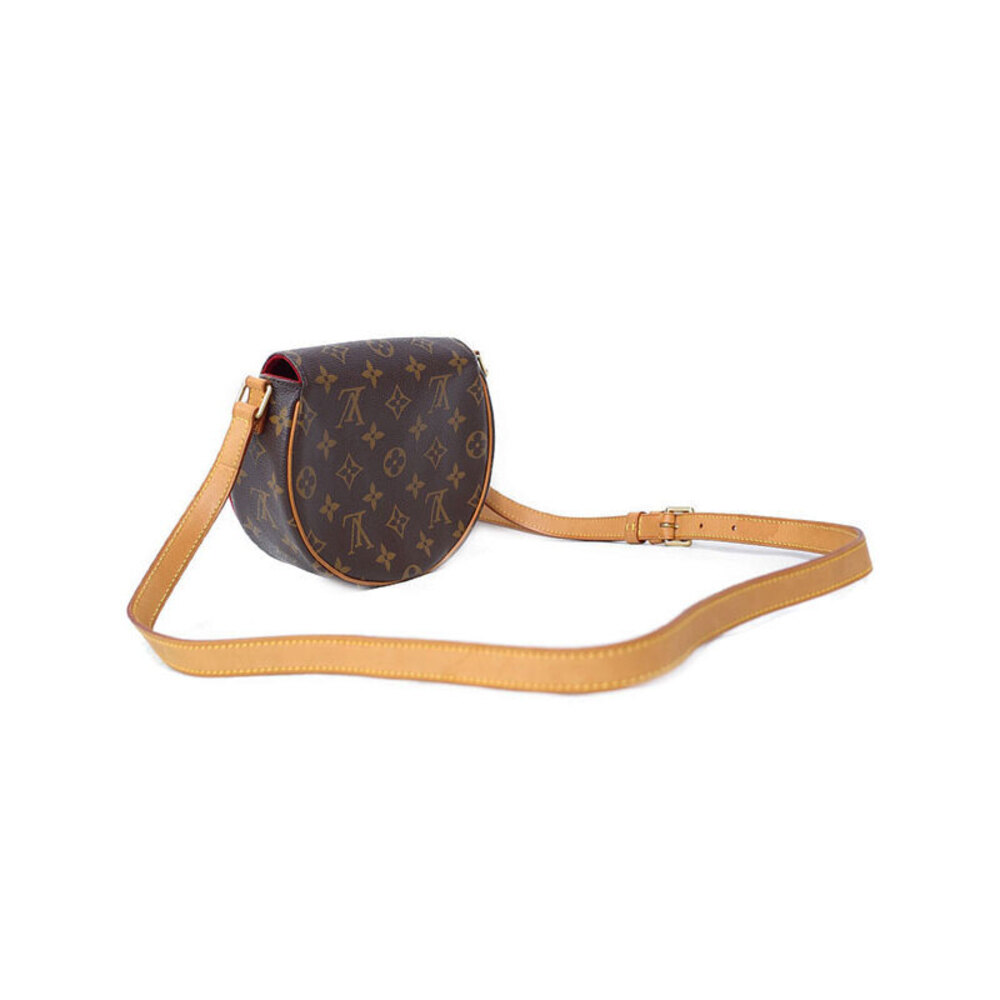 Louis Vuitton Leather Monogram Shoulder Tan White Bag Brown Blanc